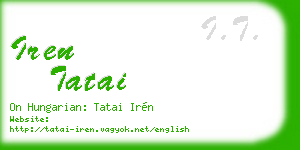 iren tatai business card