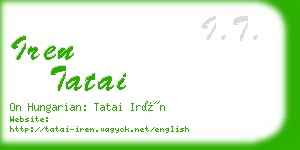 iren tatai business card